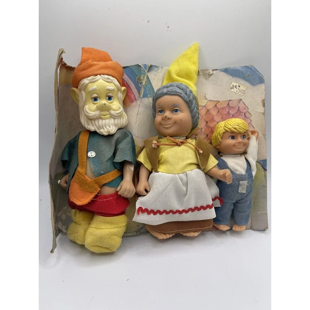 The Eugene Gnome Family Woolworth Vintage Made In Hong Kong